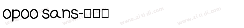 opoo sans字体转换